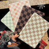 Custom Name Chocolate Checkerboard iPad case, Free Personalization